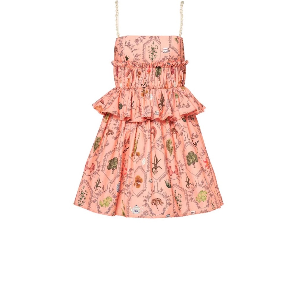 Agua Bendita Encaje Floral mini  Dress